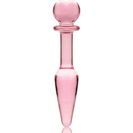 Ibiza Nebula Series Model 7 Intimate Plug Borosilicate Glass Pink 13.5cm