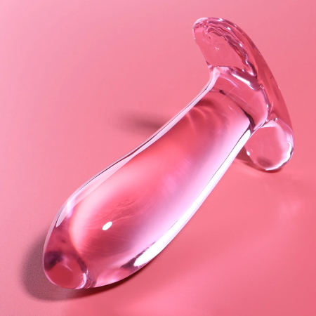Ibiza Nebula Series Model 5 Pink Glass Intimate Plug 12.5 cm x 3.5 cm