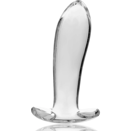 Ibiza Nebula Series Model 5 Glass Intimate Plug Clear 12.5cm O3.5cm