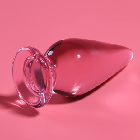 Ibiza Nebula Series Model 4 Glass Intimate Plug Pink 11cm O5cm