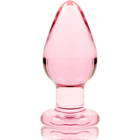 Ibiza Nebula Series Model 3 Intimate Glass Plug Pink 11cm O5cm Borosilicate
