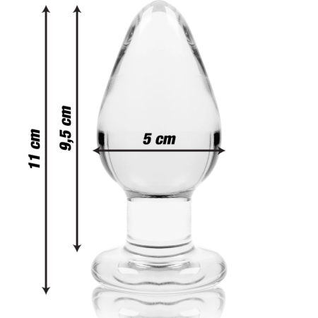 IBIZA Nebula Series Model 3 Glass Plug Transparent 11cm O5cm