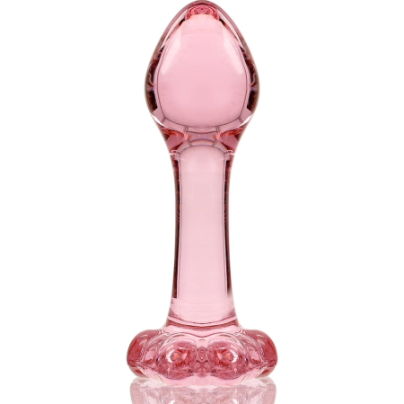 Ibiza Nebula Series Model 2 Intimate Plug Borosilicate Glass Pink 11cm