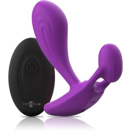 Intense Shelly Remote-Controlled Silicone Anal Plug Purple Waterproof