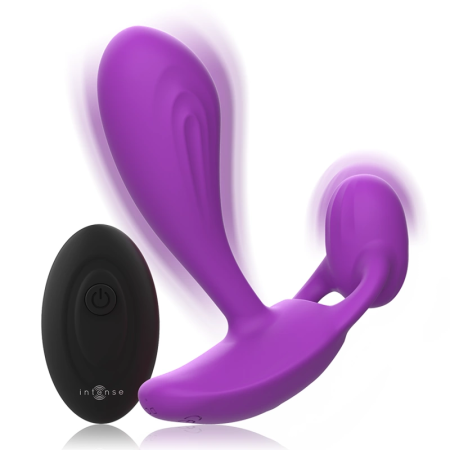 Intense Shelly Remote-Controlled Silicone Anal Plug Purple Waterproof