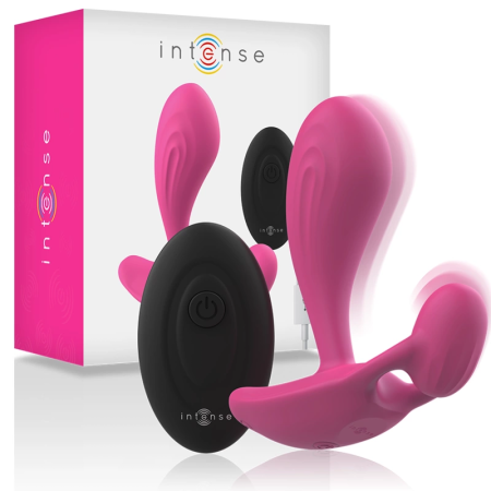 Intense Shelly Remote-Controlled Silicone Plug Pink, Waterproof, Unisex