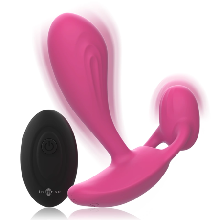Intense Shelly Remote-Controlled Silicone Plug Pink, Waterproof, Unisex