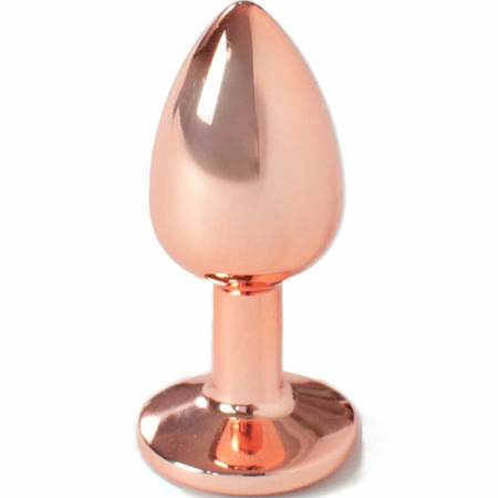 Secret Play Metal Plug Rose Gold Small 7cm - Elegant Aluminum Model