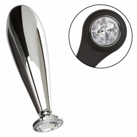 CalExotics Star Fucker Glider Plug - Dual Enhancer & Metal Probe with Gem Base