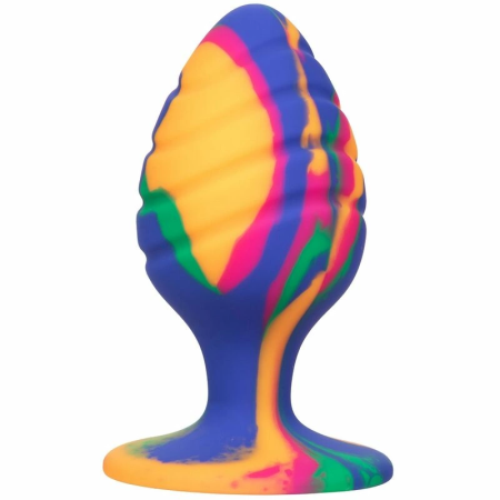 CalExotics Cheeky Large Swirl Plug Silicone Tie-Dye 9cm