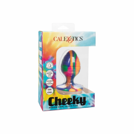 CalExotics Cheeky Medium Swirl Plug Silicone Tie-Dye 7.5cm