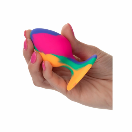 CalExotics Cheeky Medium Tie-Dye Plug Silicone Suction Base 7.5cm