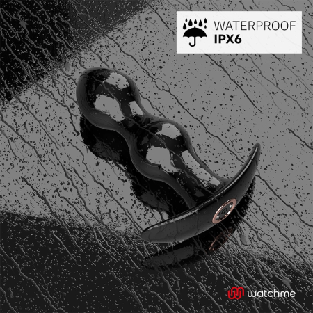 ANBIGUO Tiberio Intimate Plug with WATCHME Remote - 7 Modes, Black, 12.2 cm