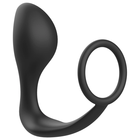 Addicted Toys Silicone Intimate Plug with Black Flexible Support Ring
