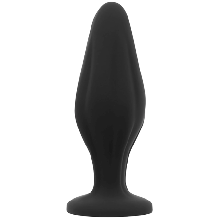 OHMAMA Silicone Plug 12cm Slim Design with Suction Cup, Black