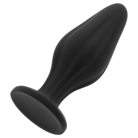 OHMAMA Silicone Plug 12cm Slim Design with Suction Cup, Black