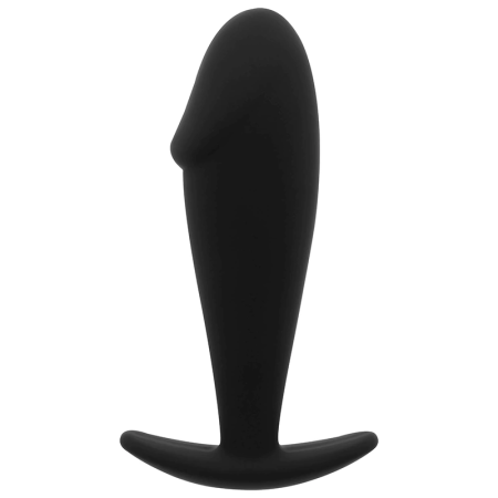 OHMAMA Silicone Intimate Plug 10cm - Medical Grade, Ergonomic Black