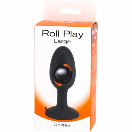 Seven Creations Roll Play Silicone Plug Large 12x4cm Black