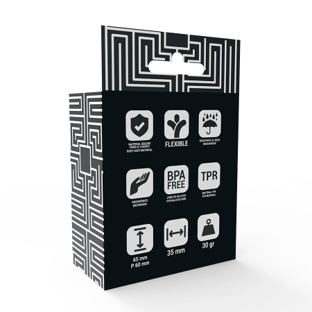 Addicted Toys Intimate Cone Plug 6.5cm - Flexible Ergonomic Design, Black