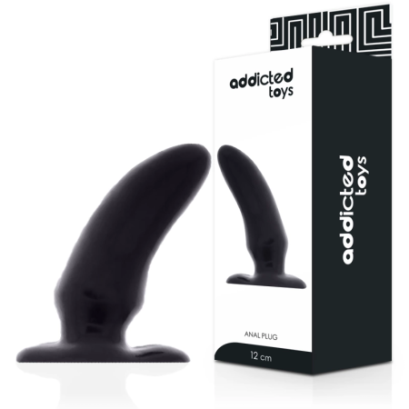Addicted Toys Spot Anal Plug 12 cm Flexible TPR Black