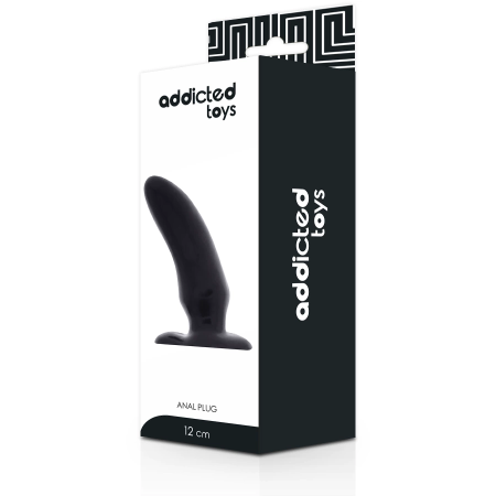 Addicted Toys Spot Anal Plug 12 cm Flexible TPR Black
