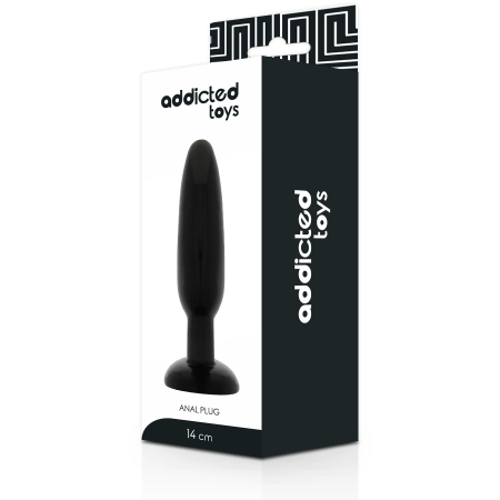 Addicted Toys Black TPR Comfort Plug 14cm Flexible Anal Model