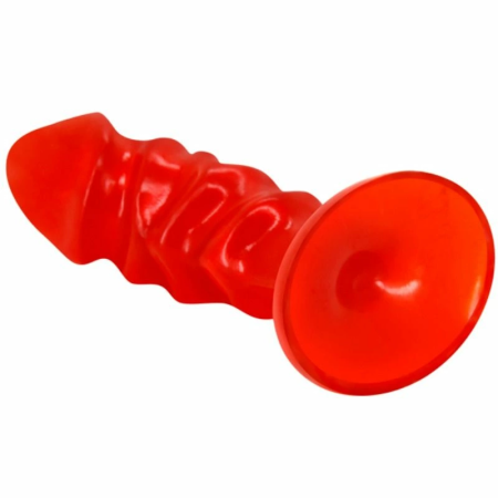 Baile Unisex Plug Model Red Suction Cup Flexible Anatomical Design