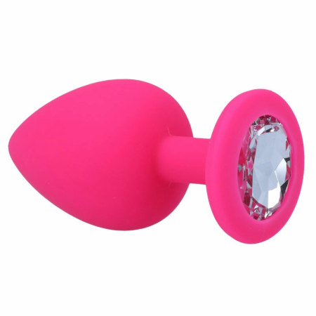 Intense Shelki L Anal Plug Fuchsia - Medical Silicone, 9.2 cm