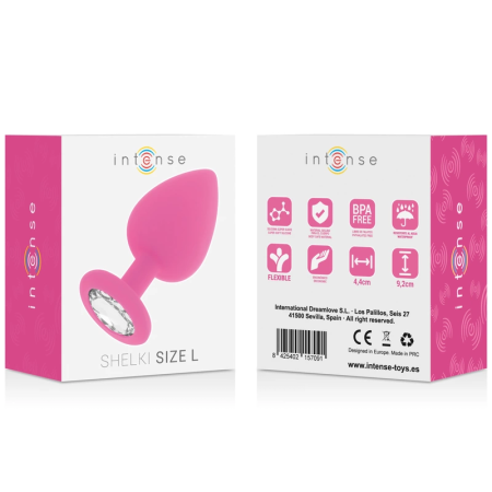 Intense Shelki L Anal Plug Fuchsia - Medical Silicone, 9.2 cm