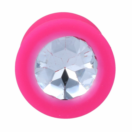 INTENSE Shelki M Silicone Plug Fuchsia 8 cm - Comfort & Elegance