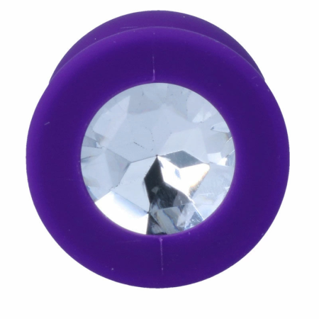 Intense Shelki M Lilac - Medical Silicone Anal Plug with Diamond Base