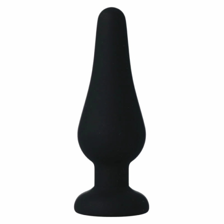 Intense Pipo M Black Silicone Anal Plug 11cm - Compact & Flexible Design