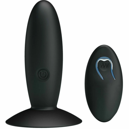Pretty Love Anal Plug Black - Rechargeable Silicone Model with Remote Control