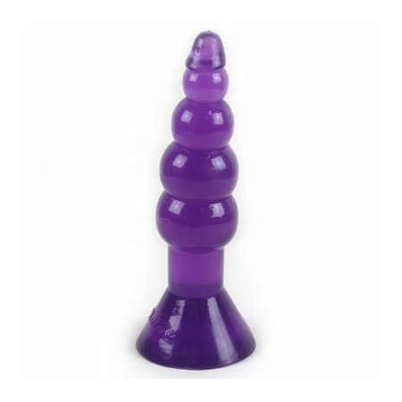 Baile Gelatina Series Intimate Plug 17cm Lilac with Suction Base