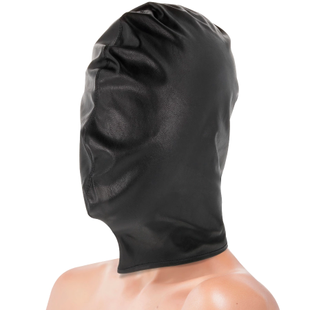 Darkness Subjugation Mask Black - Satin Sensory Hood Adjustable Fit