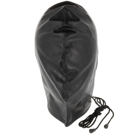 Darkness Subjugation Mask Black - Satin Sensory Hood Adjustable Fit