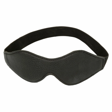 CalExotics Nocturnal Eye Mask PVC Leather Black - Total Darkness Fit