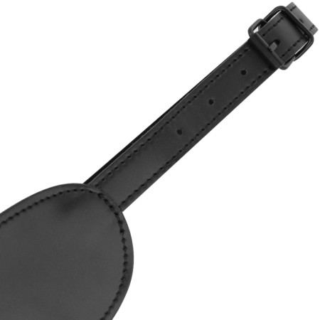 INTENSE FETISH Vegan Leather Sleep Mask Adjustable Ergonomic Black