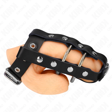KINK Adjustable Intimate Cage with Lock - Customizable Stainless Steel System