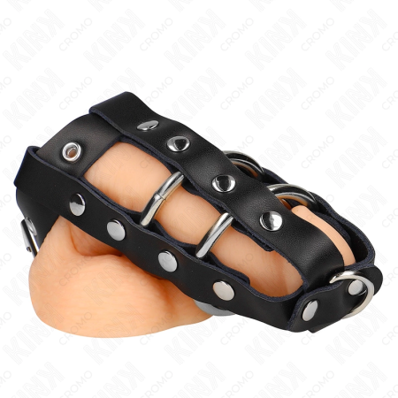 KINK Adjustable Intimate Cage with Lock - Customizable Stainless Steel System