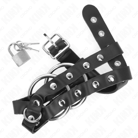 KINK Adjustable Intimate Cage with Lock - Customizable Stainless Steel System
