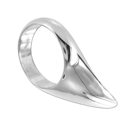 METAL HARD Steel Teardrop Ring 45mm - Hypoallergenic Intimate Accessory