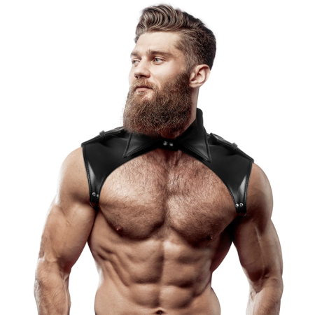 Fetish Submissive Attitude Men's Brigade Eco-Leather Adjustable Chest Harness