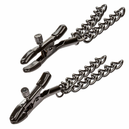 CalExotics Euphoria Adjustable Chain Nipple Clamps 14.5 cm Nickel-Free