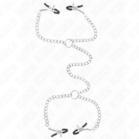 KINK 4-Chain Adjustable Nipple Clips with Decorative Chains 32cm