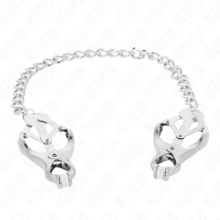 KINK Japanese Clover Clamp Set with Silver Chain 30cm - Precision Steel Design