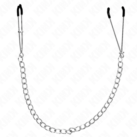 KINK Thin Adjustable Nipple Clamps with Heavy-Duty 30 cm Chain