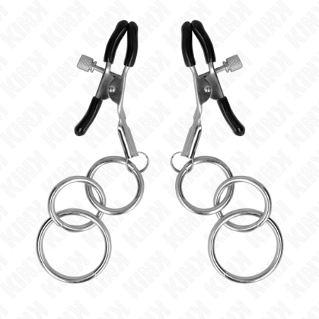 KINK 3 O-Ring Adjustable Nipple Clamps 6 cm - Metal Precision System