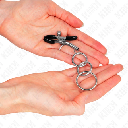 KINK 3 O-Ring Adjustable Nipple Clamps 6 cm - Metal Precision System