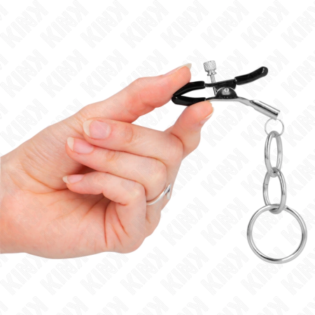 KINK 3 O-Ring Adjustable Nipple Clamps 6 cm - Metal Precision System